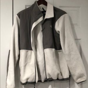 North face fuzzy zip up
